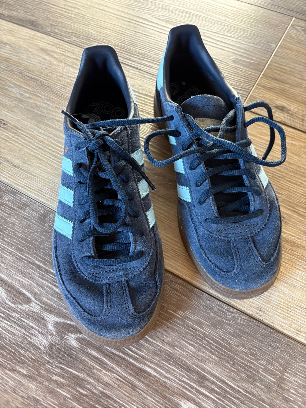 adidas Men's Navy Suede Sneakers Hardball Spezial 5.5 unisex